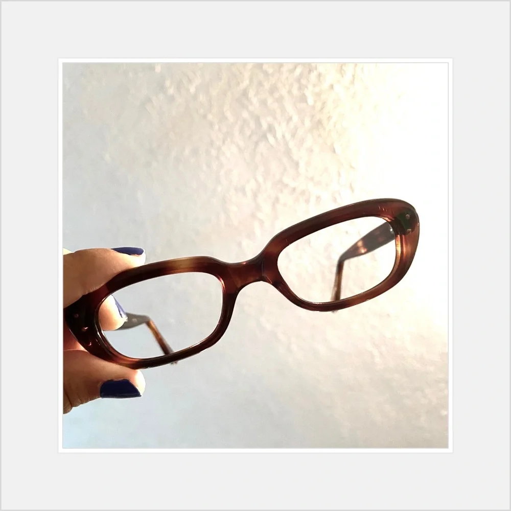 Vintage French Tortoiseshell Eyeglass Frames, Unisex, Deadstock, Made in France